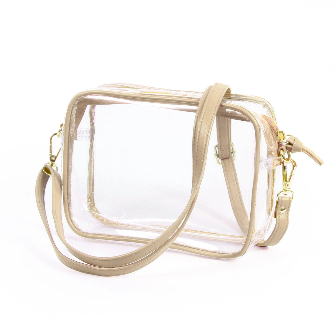 Clear Game Day Purse - Gold