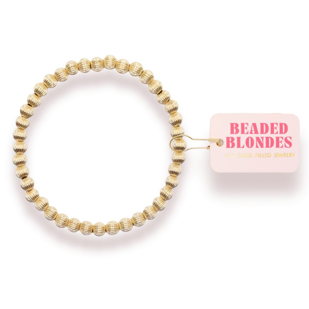 Beaded Blondes Serenity Fluted Bracelet
