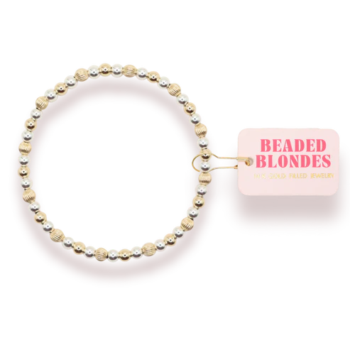 Beaded Blondes Haven Fluted Bracelet