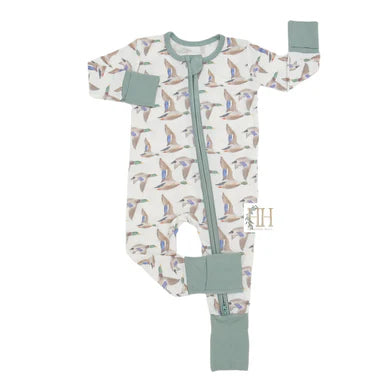 Flyin' South Double Zipper Romper