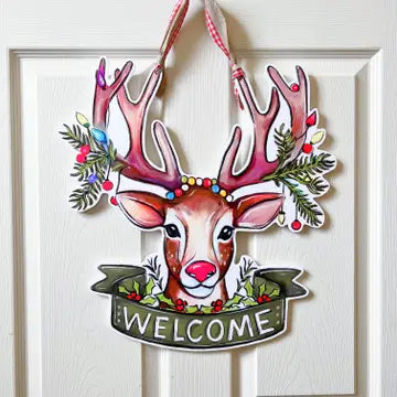 Rudolph Door Hanger