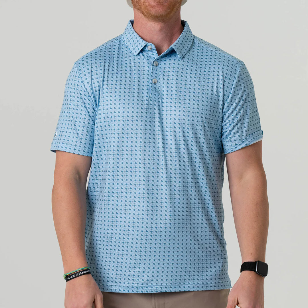 Burlebo Performance Polo - TX Light Blue