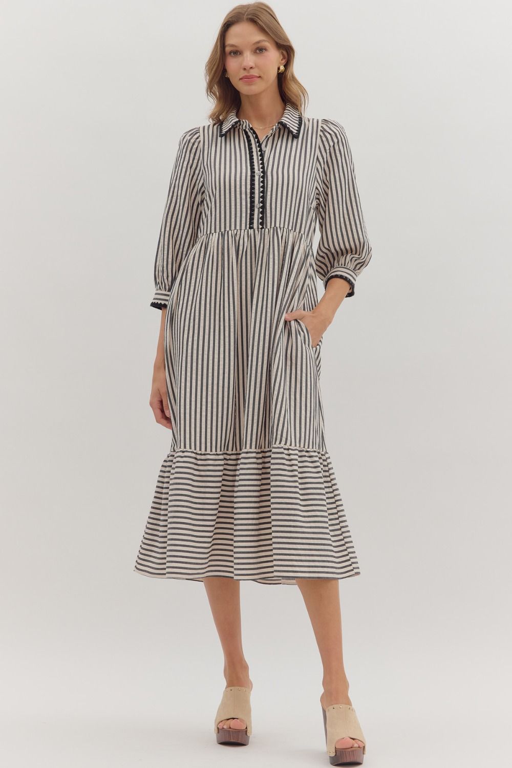 Classic Lines Midi Dress