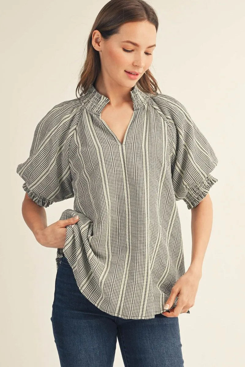 Farmer's Market Puff Top