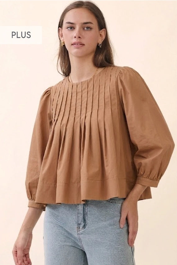 Amber Equinox Babydoll Blouse