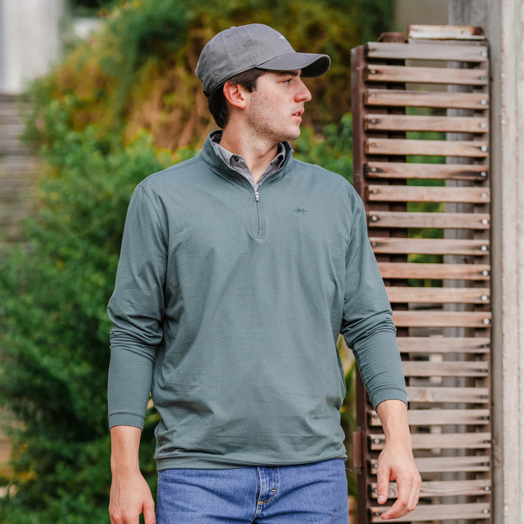 Performance Quarter Zip - Green