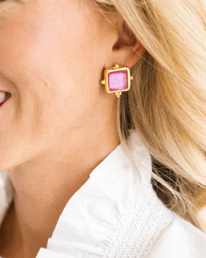 Madeline Earrings - Pink