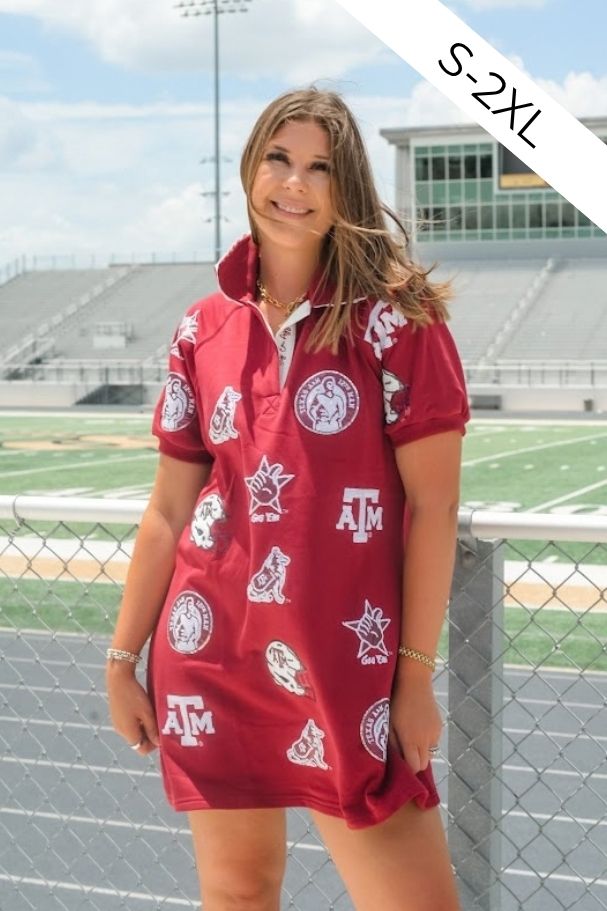 Texas A&M Logo Patch Dress