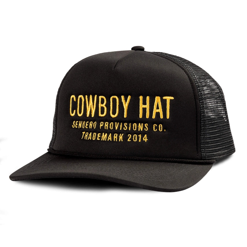 Cowboy Hat Trucker - Black
