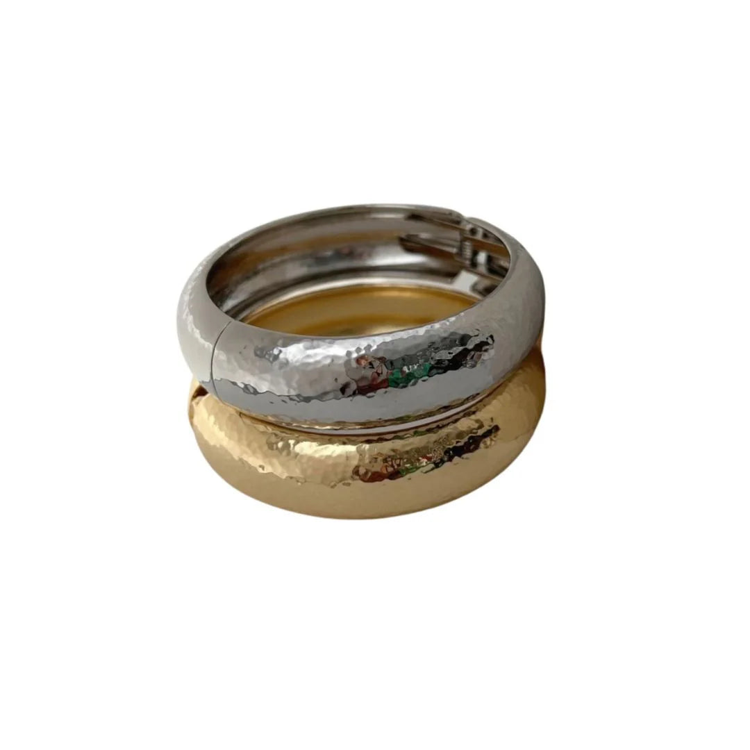 AC -  Gold Hammered Bangle
