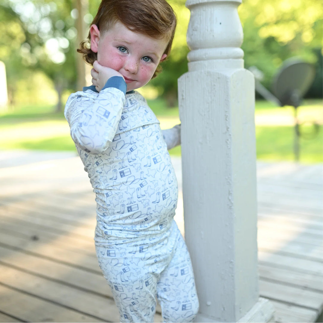 Boy's Wild West Lounge Set - Blue