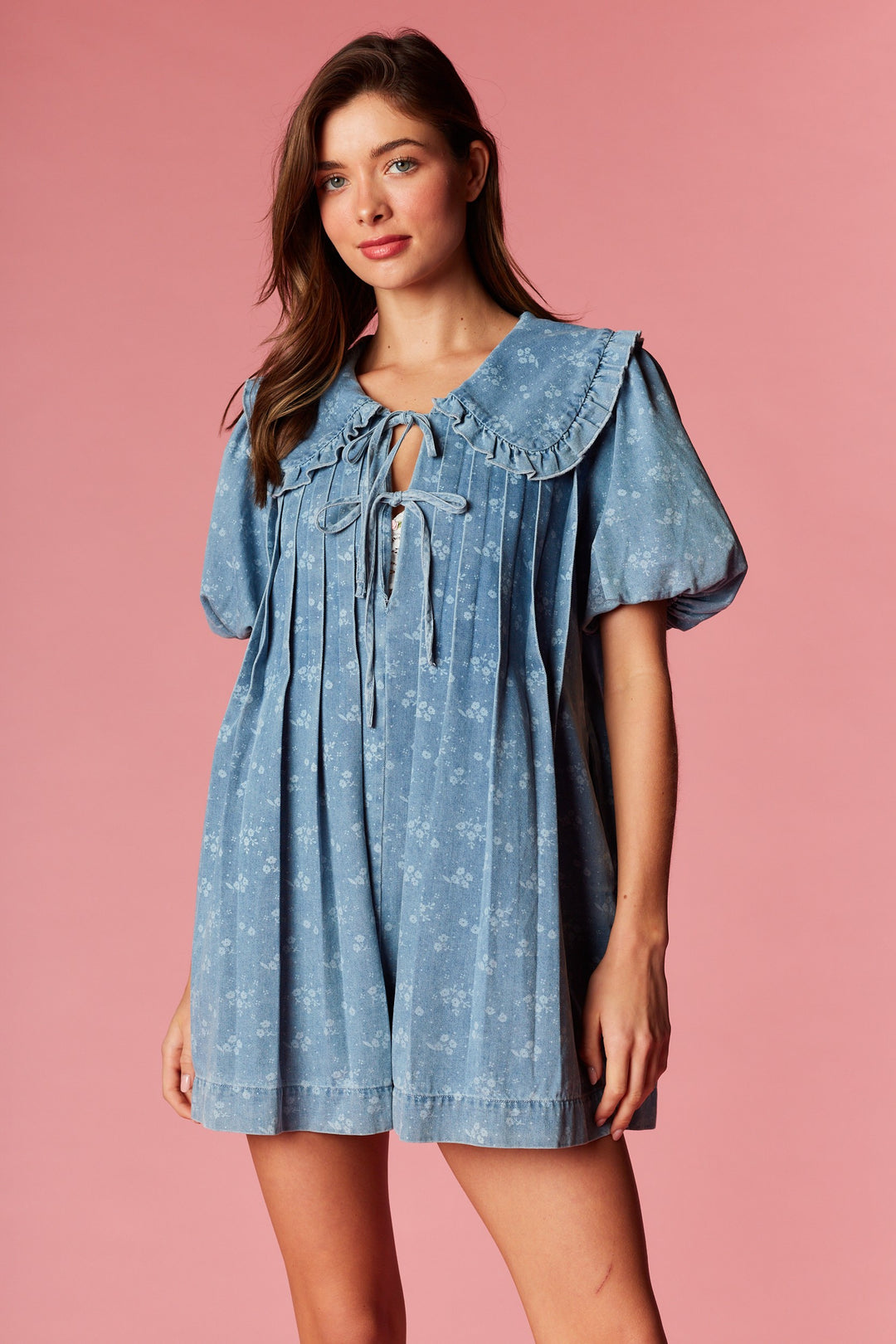Denim Daisy Dreamer Romper