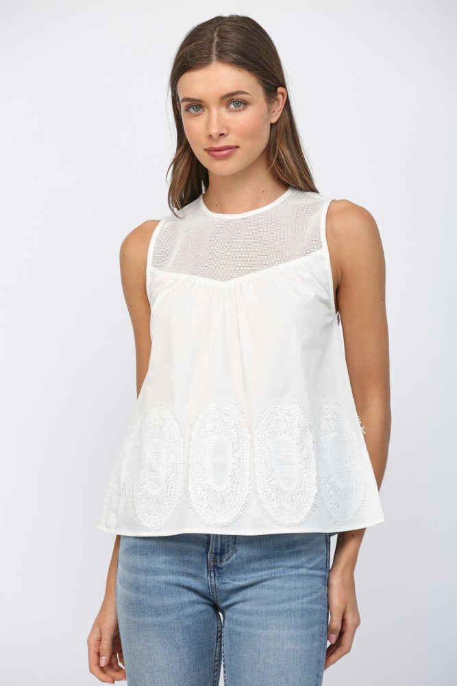 The Hampton Tank - White