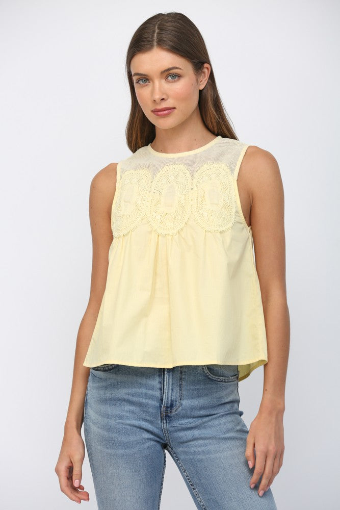 Buttercup Appliqué Tank