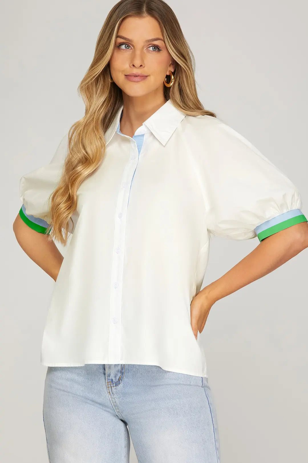 Ocean Breeze Button-Down