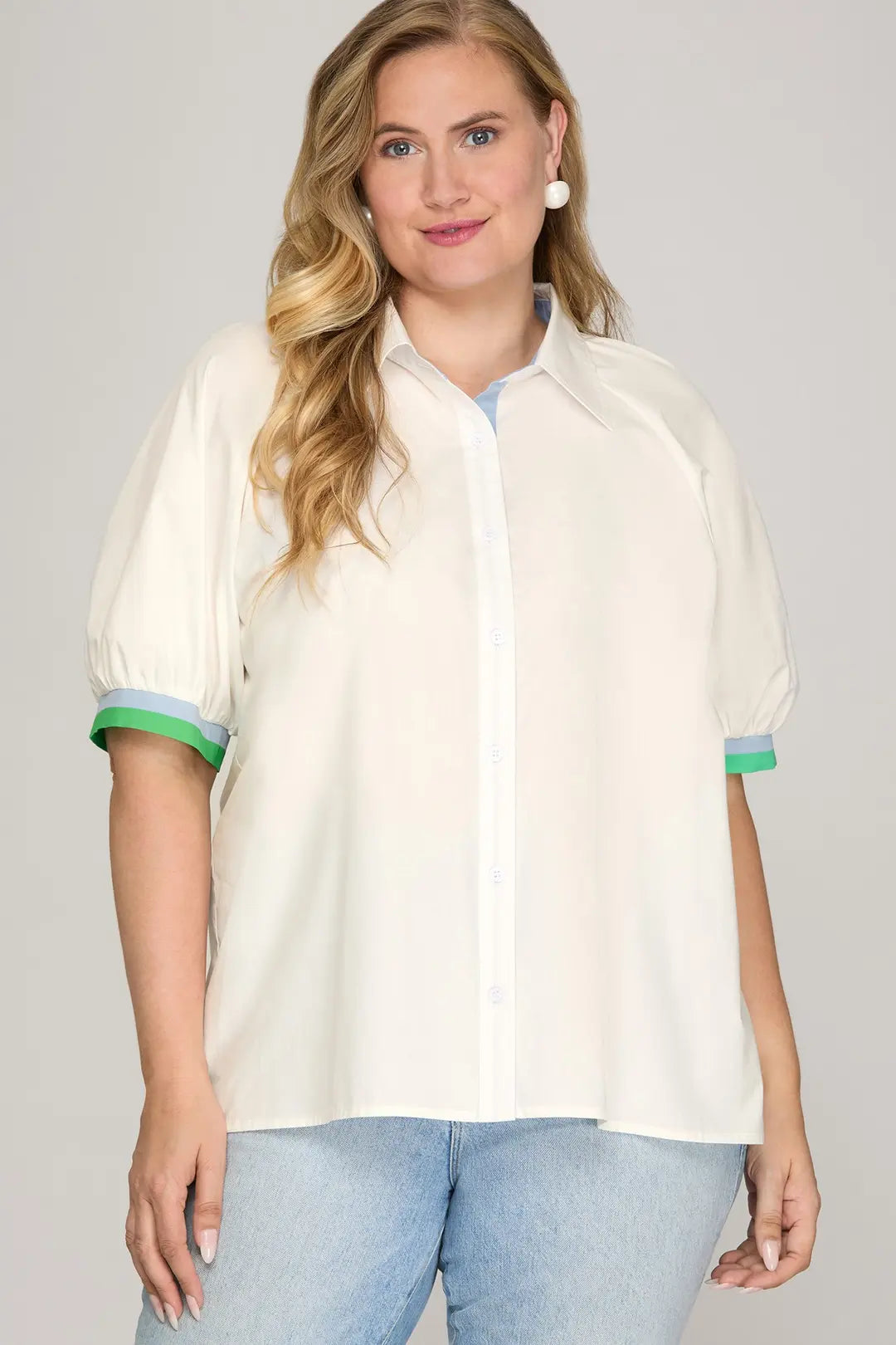Ocean Breeze Button-Down