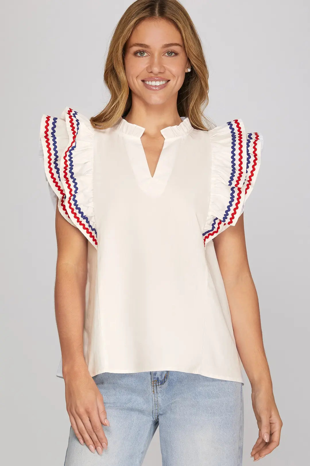 The Liberty Flutter Sleeve Top