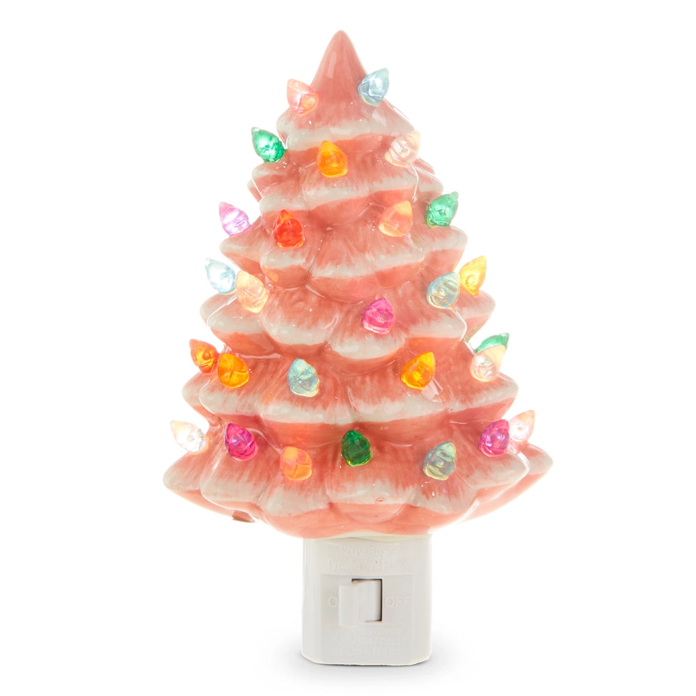 Pink Vintage Tree Night Light