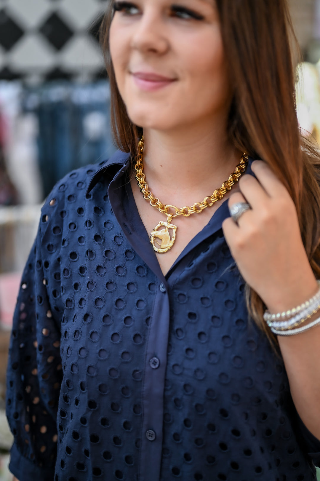 Timeless Navy Lace Dress