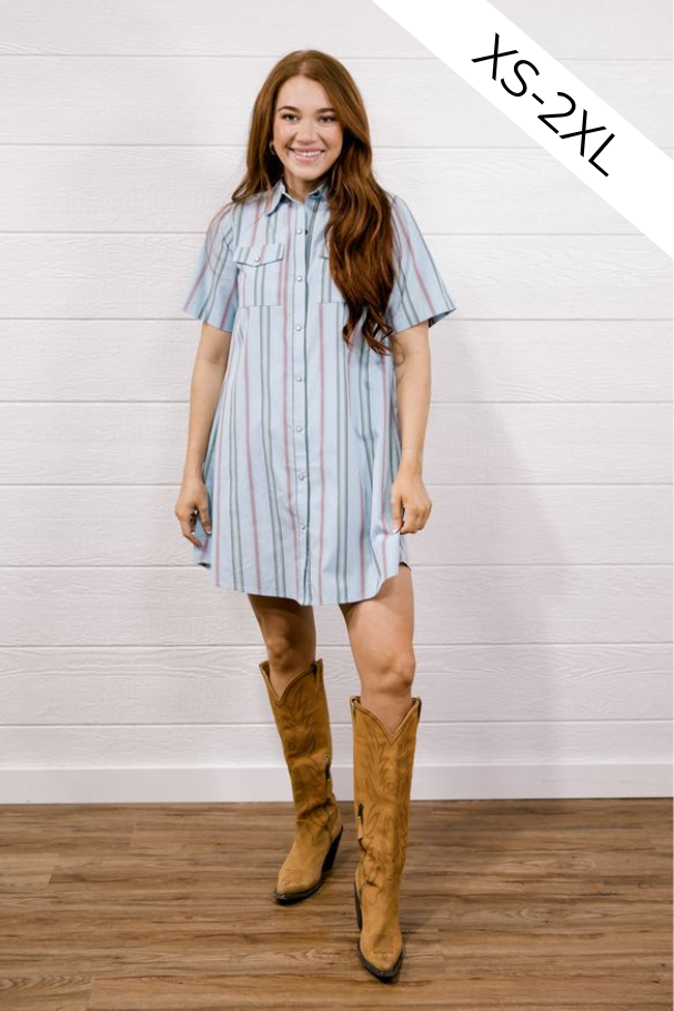 Lainey Dress - Blue