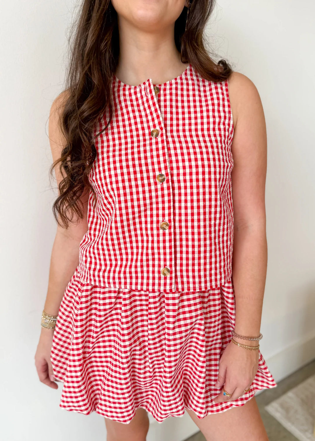 Strawberry Picnic Gingham Set