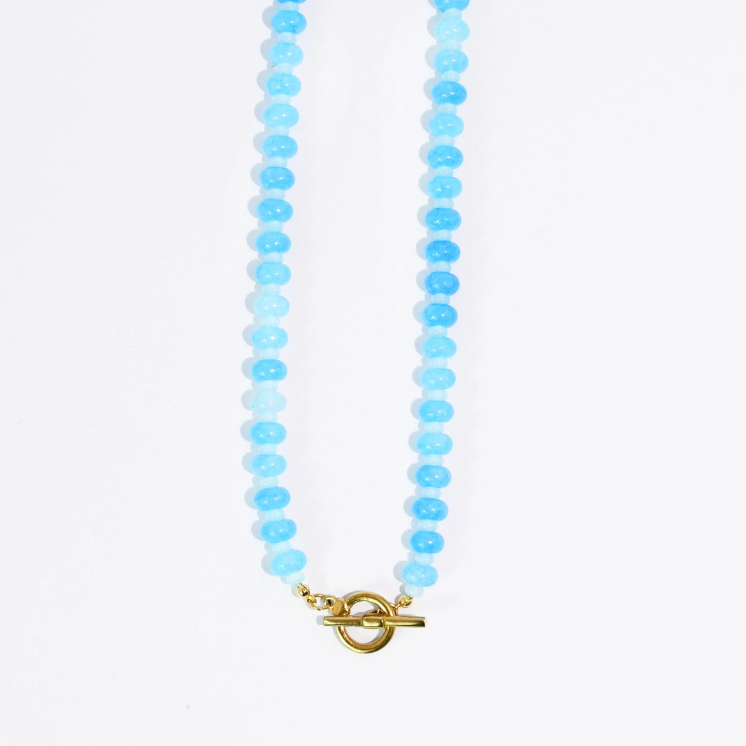 Candy Beads Necklace - Blue
