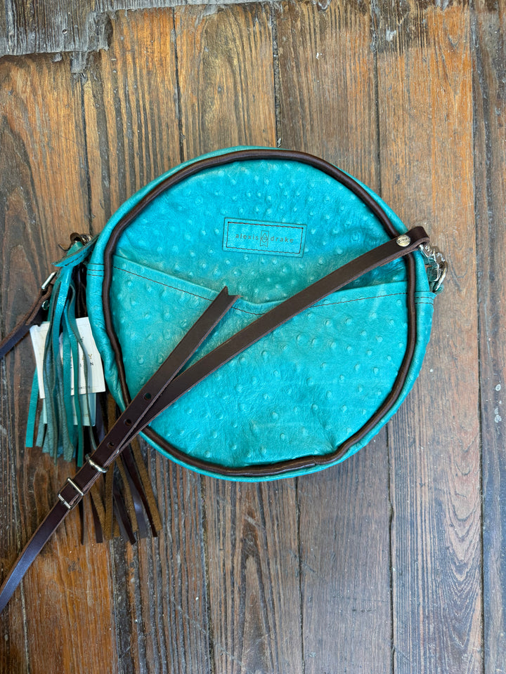Flicka Crossbody - Cactus Ostrich