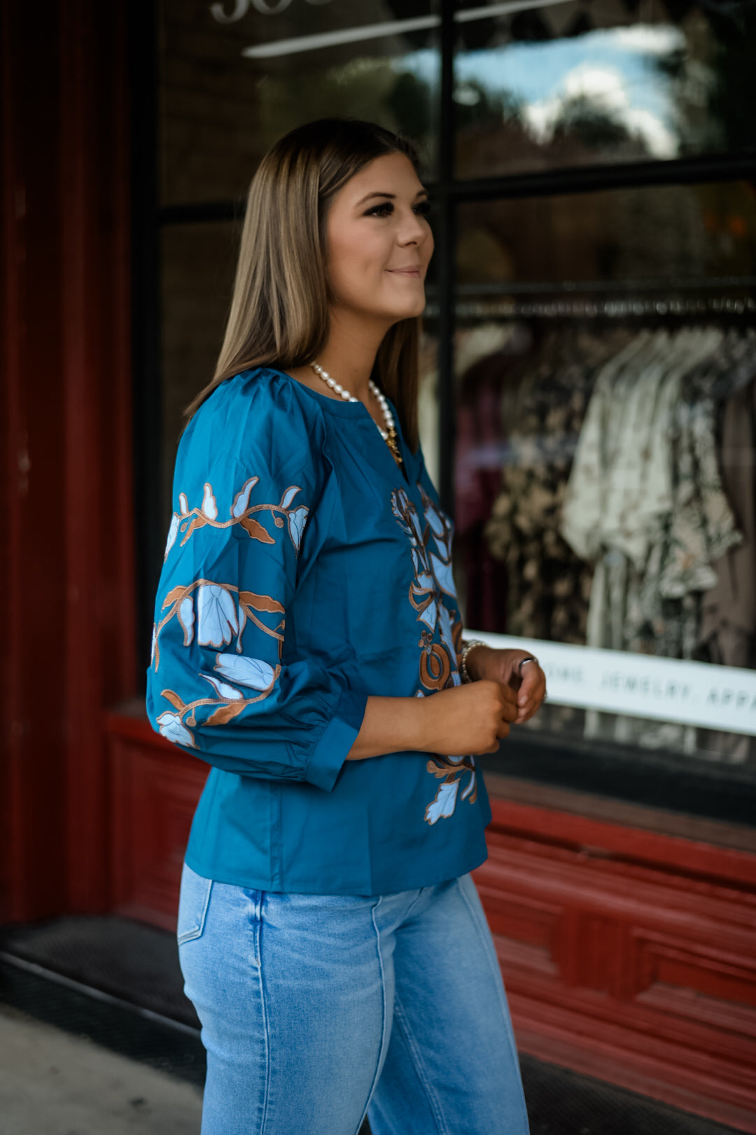 Boho Blossom 3/4 Sleeve Blouse