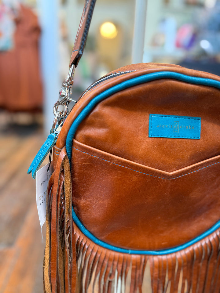 Flicka Crossbody - Amber + Turquoise