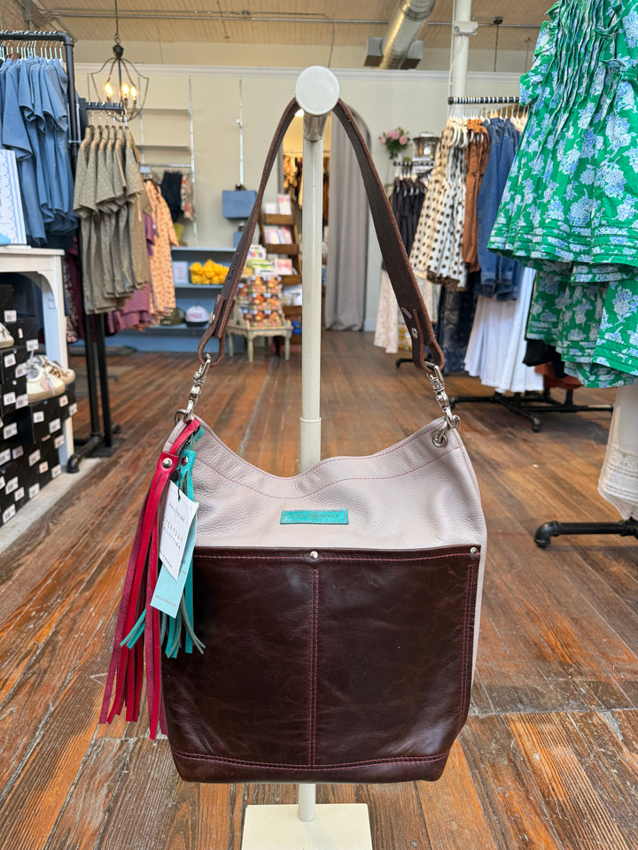Train Shoulder Tote - Stone Gray + Rocky
