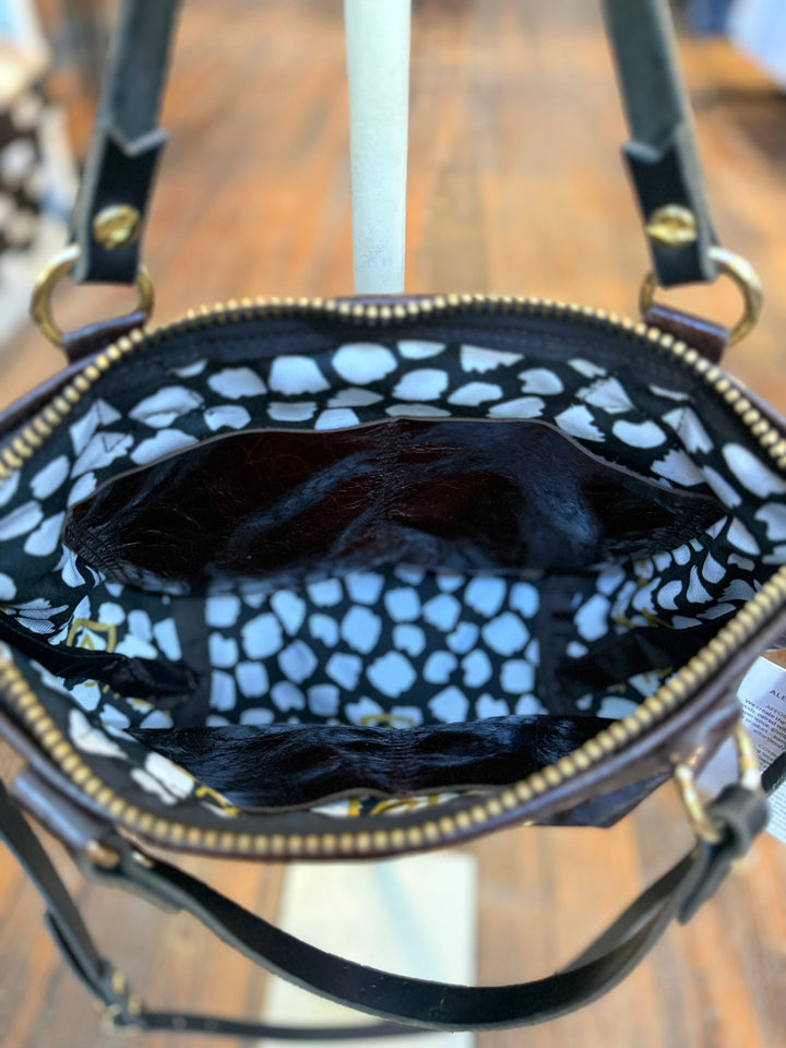 Midnight in Paris Collection | Coco Satchel + Crossbody | Chocolate Truffle