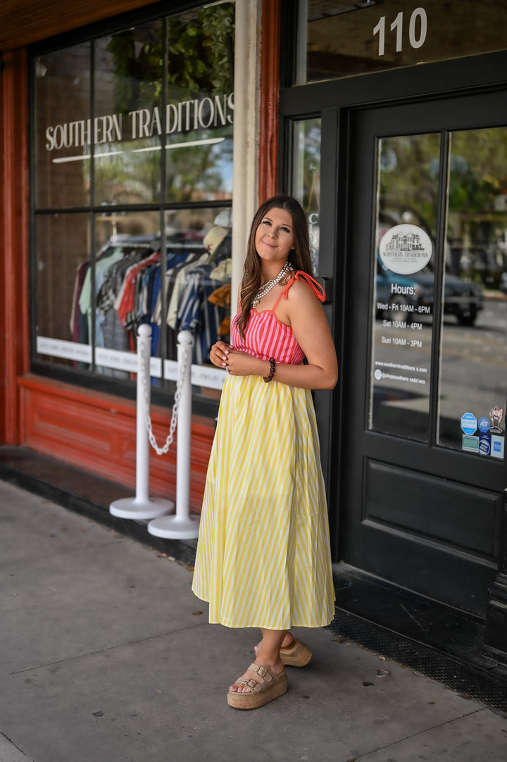 Lemonade Stand Midi Dress