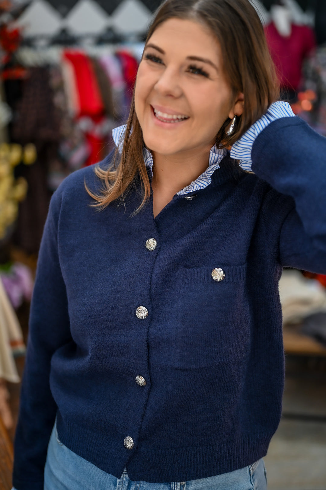 Mary Anne Sweater - Navy
