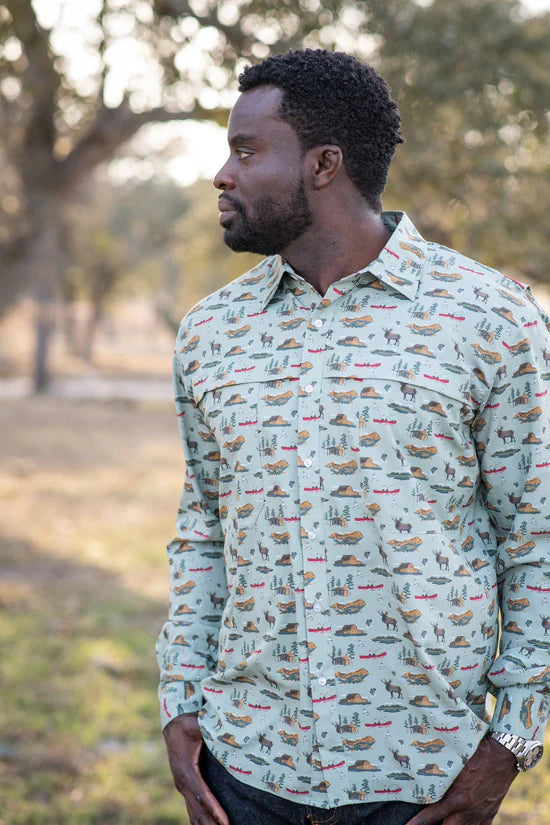 Great Outdoors Snap Shirt Long Sleeve