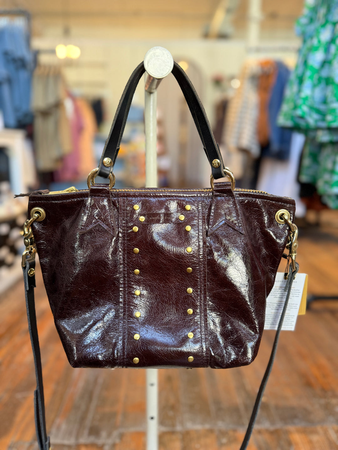 Midnight in Paris Collection | Coco Satchel + Crossbody | Chocolate Truffle