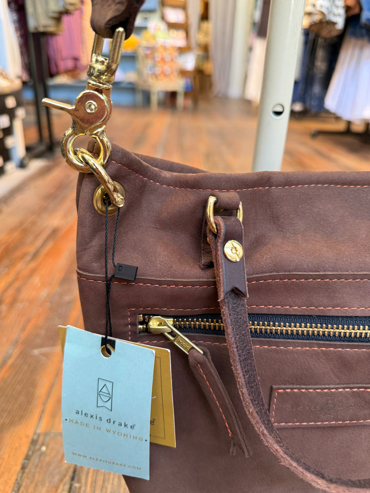 Amika Satchel + Crossbody | Mocha Suede