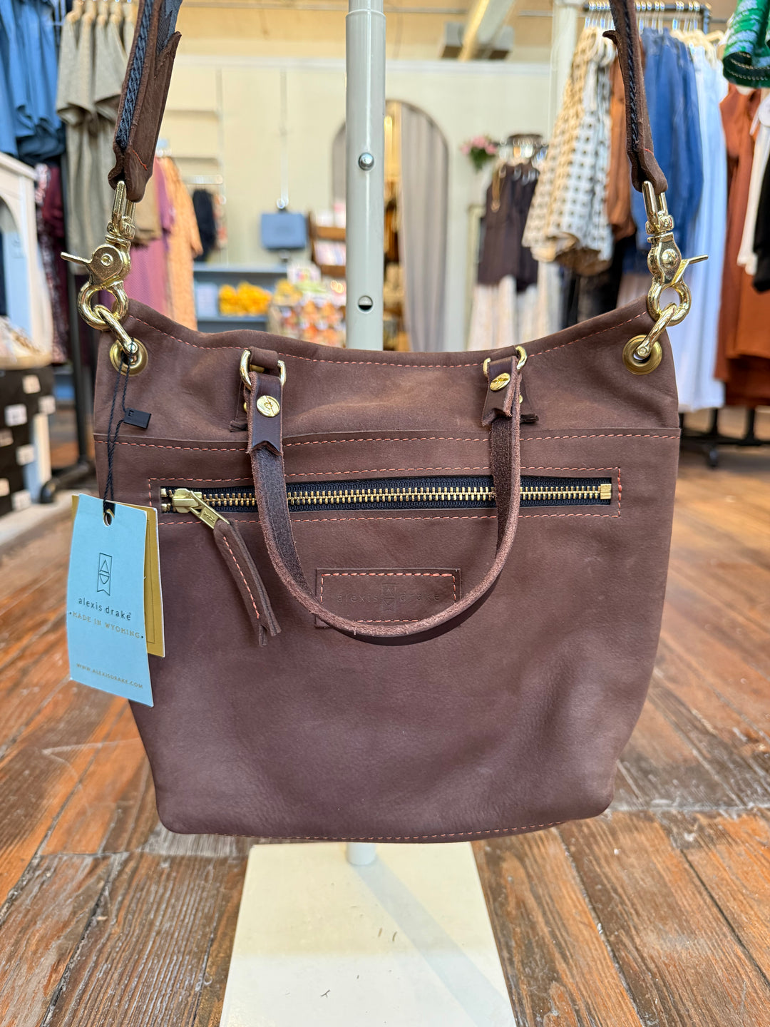 Amika Satchel + Crossbody | Mocha Suede