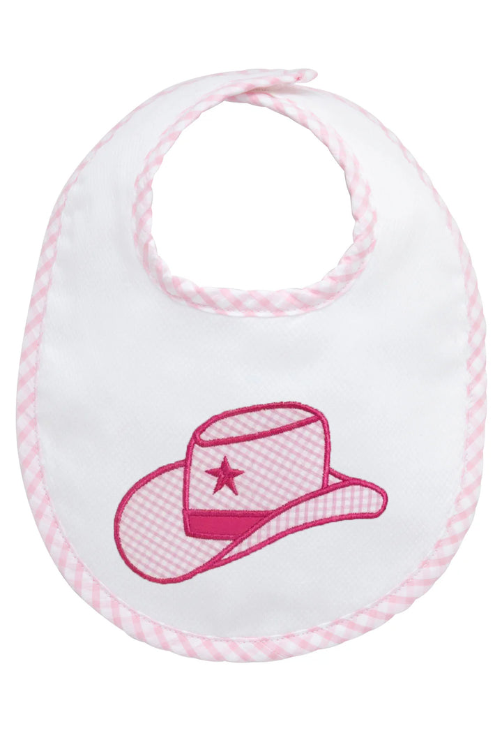 Applique Basic Bib - Cowgirl Hat