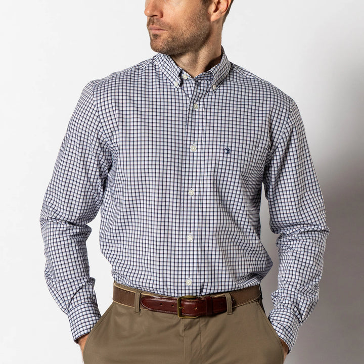 Performance Poplin Sport Shirt - Beacon Blue