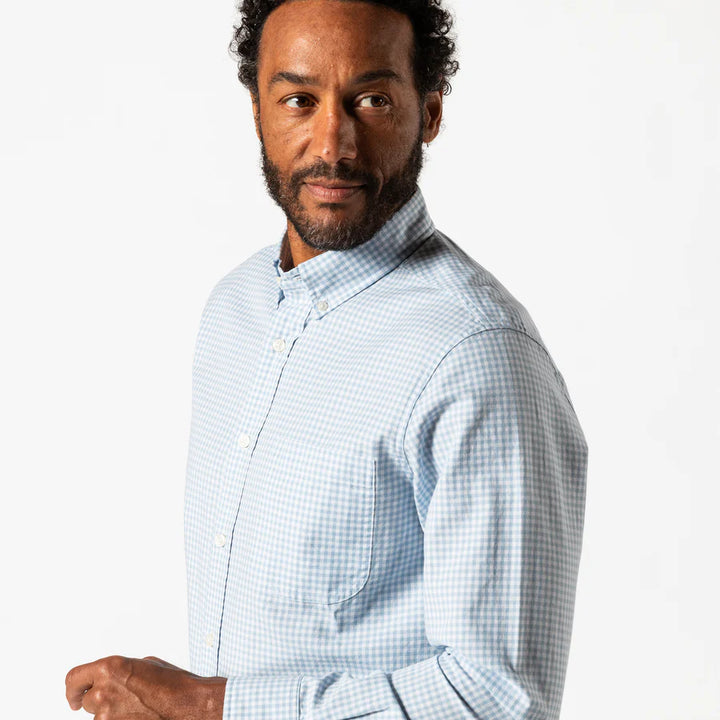 Cotton Oxford Sport Shirt - Glacier Blue