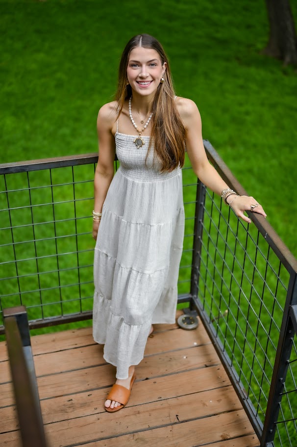 Balos Striped Maxi Dress