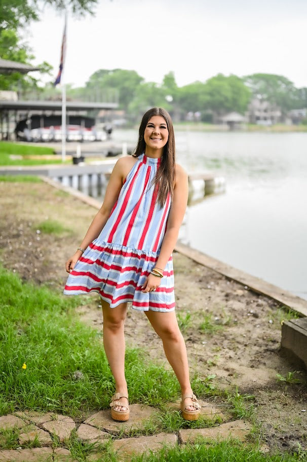 Liberty Lane Striped Dress