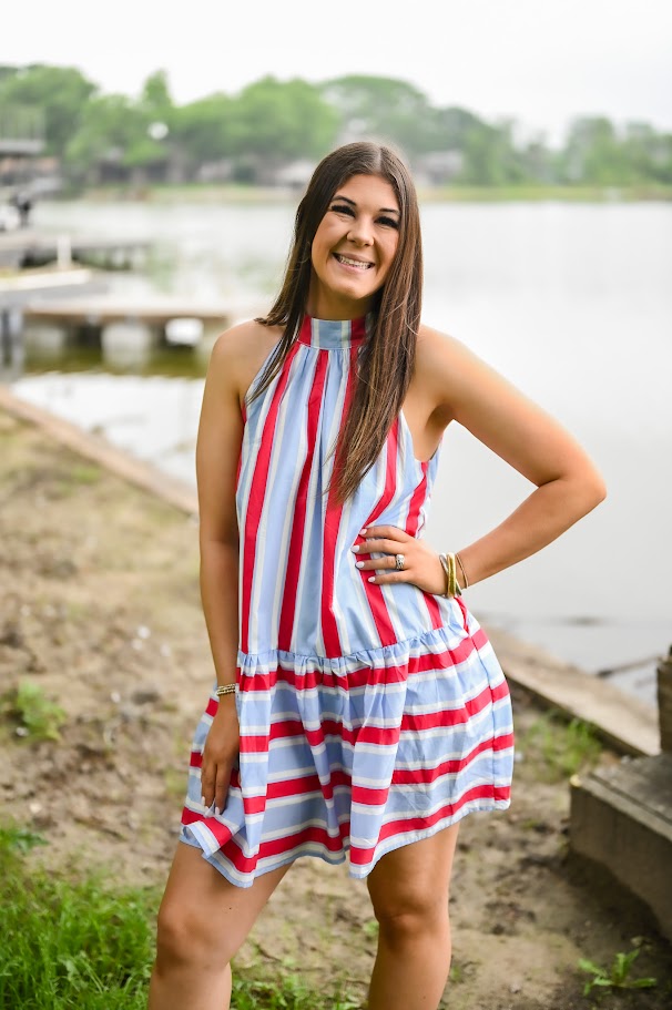 Liberty Lane Striped Dress