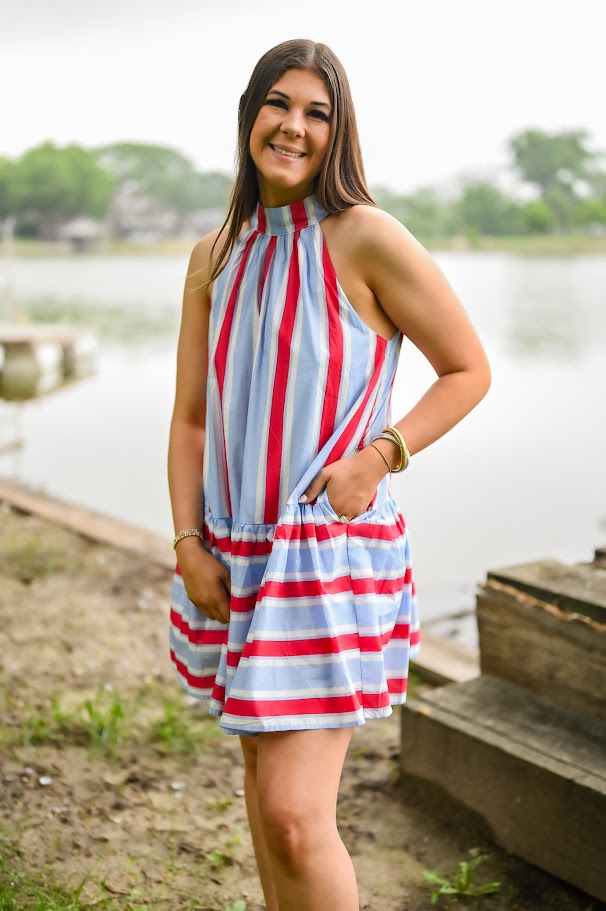 Liberty Lane Striped Dress