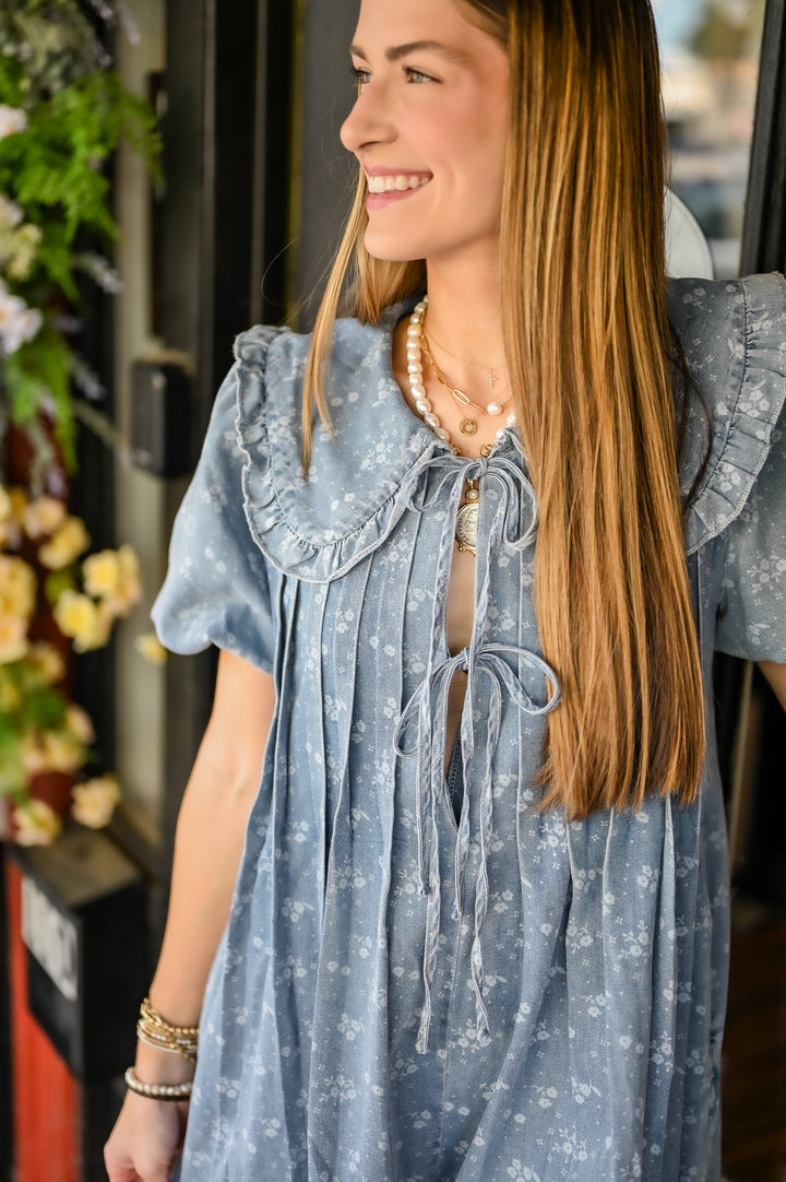 Denim Daisy Dreamer Romper