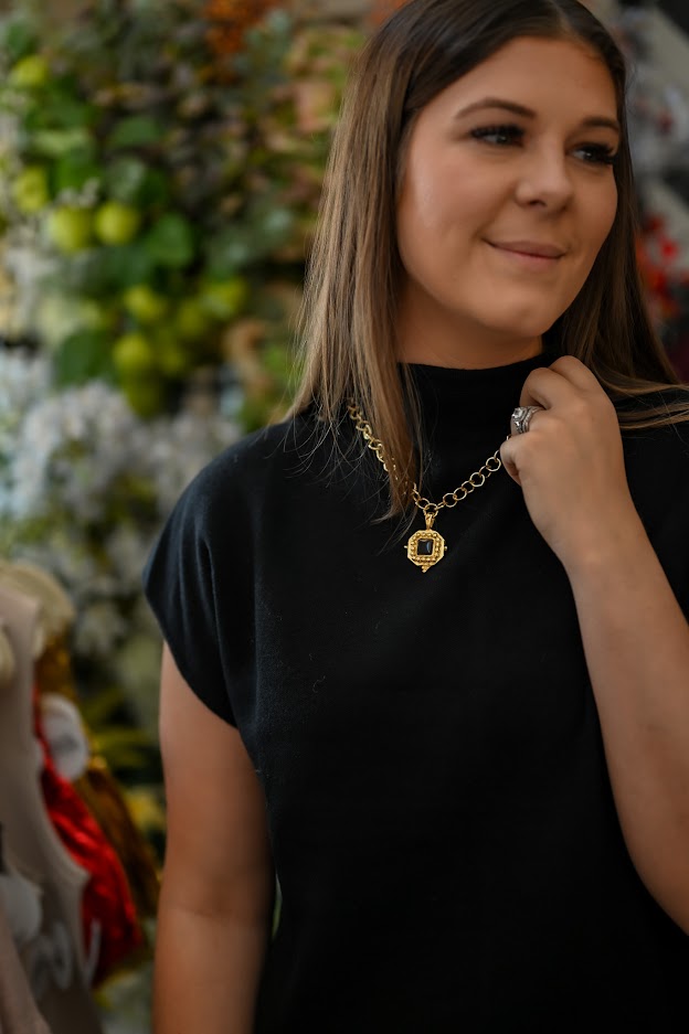 Beth Sweater Dress - Black