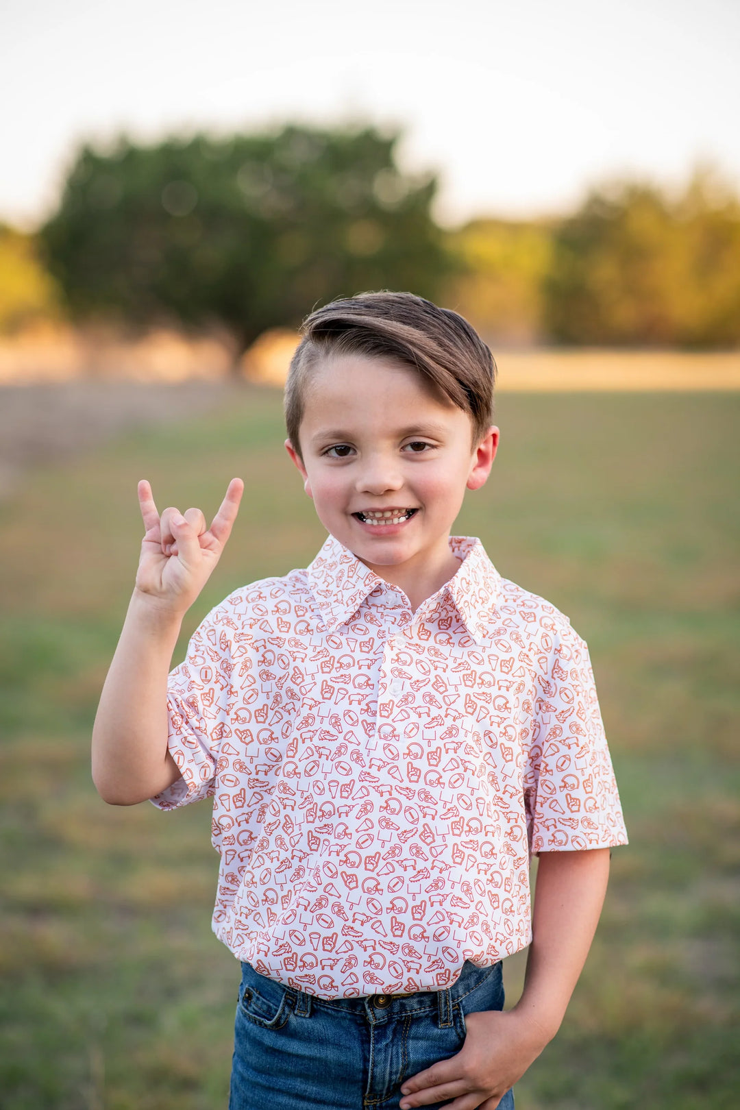 Kick Off Polo Short Sleeve - Burnt Orange