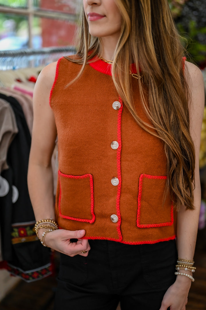 Kennedy Sweater Vest Top