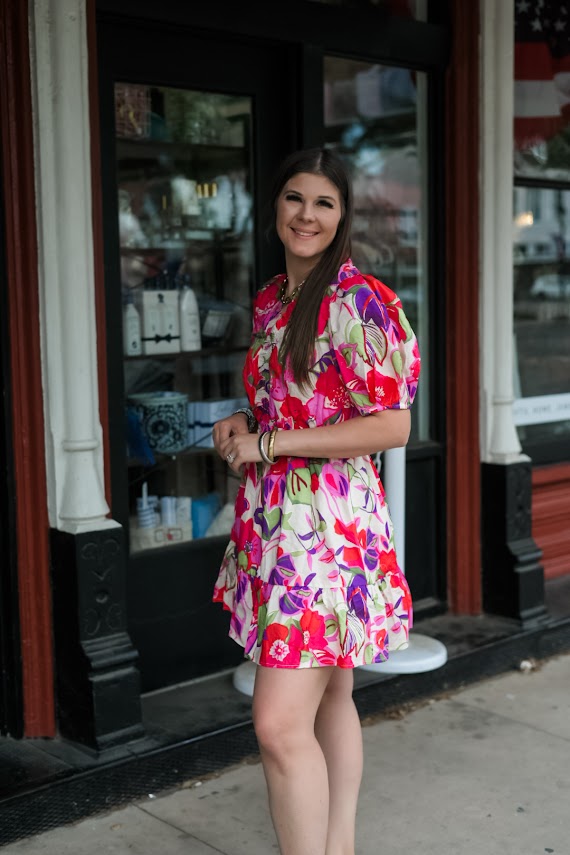 Petal Pushin' Puff Sleeve Dress