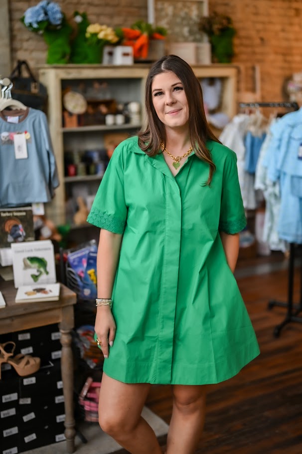 Penny Dress Green – Southern Traditions
